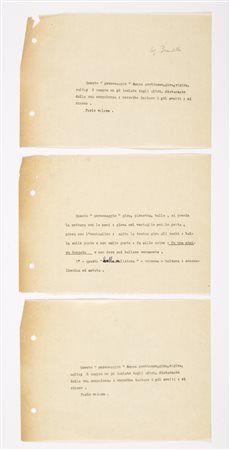 Gio Ponti (Milano 1891 - Milano 1979)Tredici fogli recanti schizzi perlopiù...