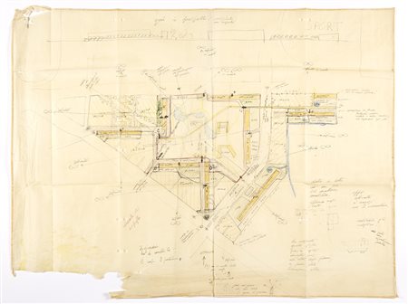Gio Ponti ( Milano 1891 - Milano 1979 ) ITA Due studi, uno per due figure...