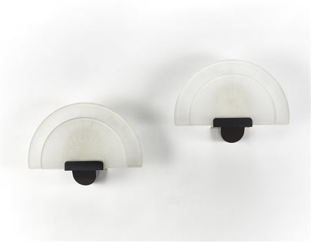 Ezio Didone (Milano 1939)Coppia di lampade da parete modello "Diva"....