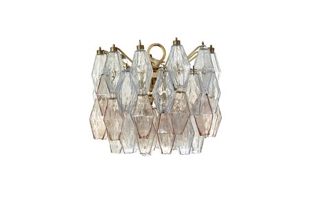 Paolo Venini ( Milano 1895 - Venezia 1959 ) ITA Piccolo lampadario a poliedri...