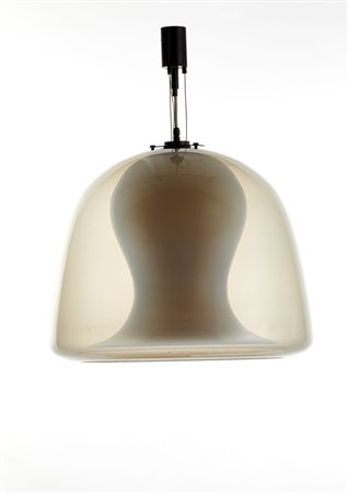Enrico Capuzzo (Venezia 1924)Lampada a sospensione a doppia calotta modello...