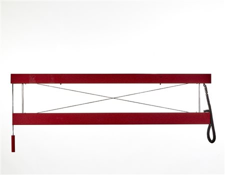 * Lampada a sospensione a binario regolabile in altezza costituita da due...