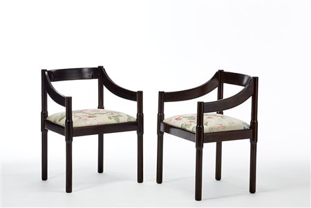 Vico Magistretti (Milano 1920 - Milano 2006)Coppia di poltroncine modello...