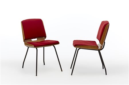 Giancarlo De Carlo (Genova 1919 - Milano 2005)Coppia di poltroncine modello...