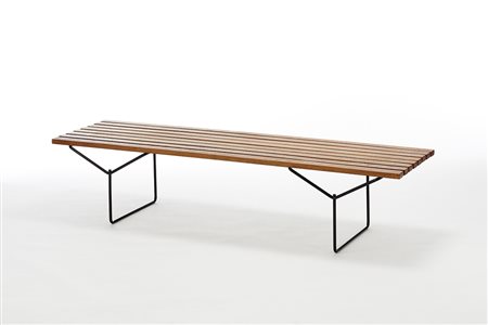 Harry Bertoia (1915 - 1978)Panca modello "Slat bench". Produzione Knoll...
