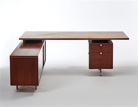 George Nelson (Chicago 1908 - Barrington 1986)Scrivania impiallacciata in...