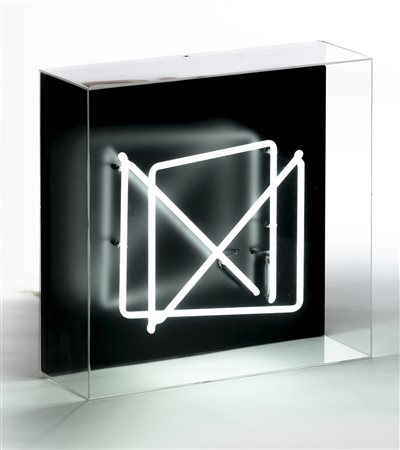 Nino Ovan 1941 FN. 14 - 1981-82 tecnica Assemblaggio, legno, neon,...