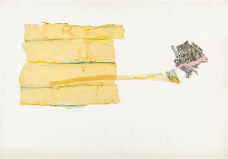 Cesare Fernicola 1955 Senza - 1981 tecnica Tecnica mista e collage su...