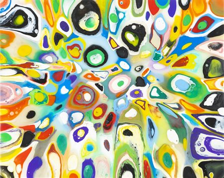 Davide Nido 1966 - 2014 La ruota del pavone - 2011 tecnica Tecnica mista e...