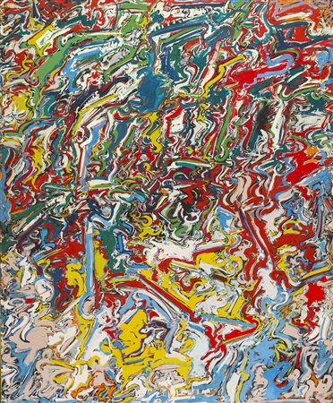 Luigi Boille 1926 - 2015 Senza titolo - 1961 tecnica Olio su tela Dimensioni...