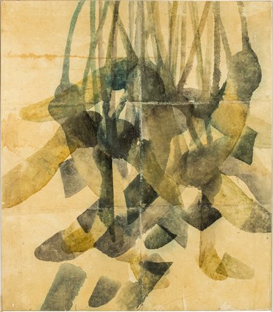 Davide Benati 1949 Fiori del male - 1985 tecnica Acquerello su carta nepalese...