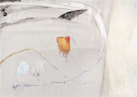 Mario Raciti 1934 Presenze - assenze - 1977 tecnica Tecnica mista su tela...