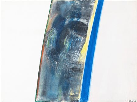 Saverio Rampin 1930 - 1992 Senza titolo - 1962 tecnica Olio su tela...