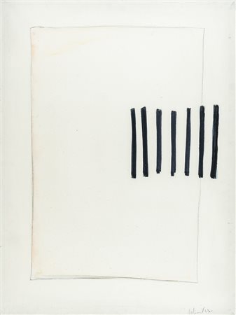 Arturo Vermi 1928 - 1988 Incontro - 1967 tecnica Tempera e matita su tela...