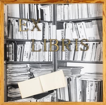 Eugenio Miccini 1925 - 2007 Ex libris - 1977 tecnica Tecnica mista e collage...