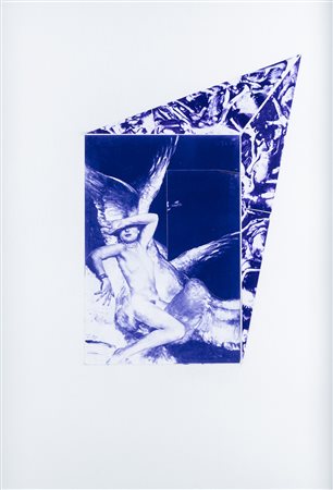 Vettor Pisani 1934 - 2011 La sfinge germanica - 1993 tecnica Collage su carta...