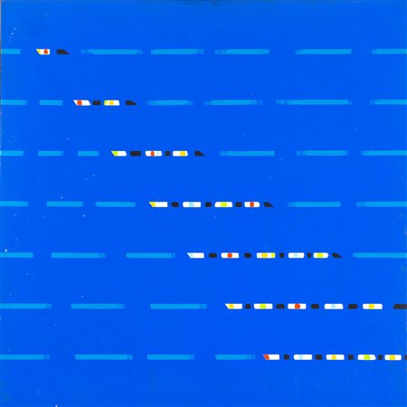 Angelo Dozio 1941 H.7. - 1987 tecnica Acrilico su tela Dimensioni cm. 80 x 80...