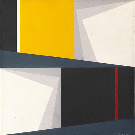 Oswaldo Subero 1934 - 2016 Pintura bidimensional n. 310 - 1987 tecnica...