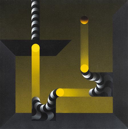 Julio Le Parc 1928 Modulation 742 - 1985 tecnica Acrilico su tela Dimensioni...