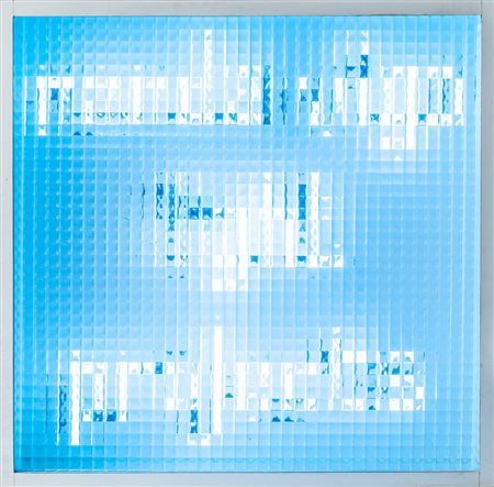 Nanda Vigo 1936 Light Project tautologia - 1971 tecnica Assemblaggio, legno...