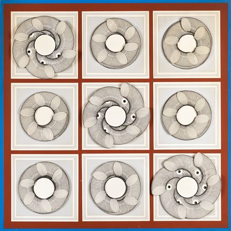 Miroslav Sutej 1936 - 2005 Senza titolo tecnica Collage mobile e inchiostro...