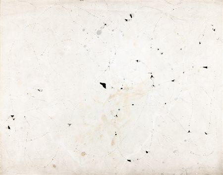 Lucio Fontana 1899 - 1968 Concetto spaziale - 1951 tecnica Colore, strappi e...