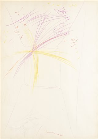 Lucio Fontana 1899 - 1968 Ambiente spaziale per Italia ’61 tecnica Matita...