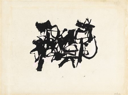 Afro 1912 - 1976 Senza titolo tecnica Tecnica mista su carta intelata...