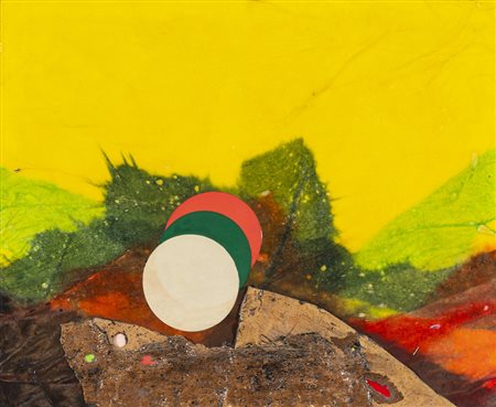 Roberto Crippa 1921 - 1972 Senza titolo tecnica Tecnica mista e collage di...