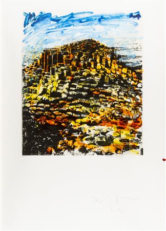 Mario Schifano 1934 - 1998 Rovine - 1982 tecnica Smalti su pellicola...