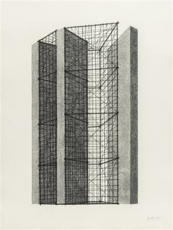 Giuseppe Uncini 1928 - 2008 Senza titolo - 1988 tecnica Tecnica mista su...