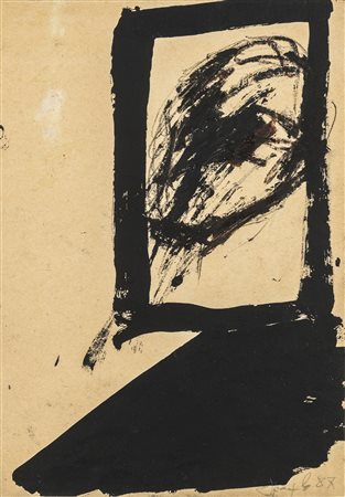 Giuseppe Spagnulo 1936 - 2016 Senza titolo - 1987 tecnica Tempera su carta...