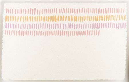 Giorgio Griffa 1936 Segni verticali - 1976 tecnica Acrilico su tela...