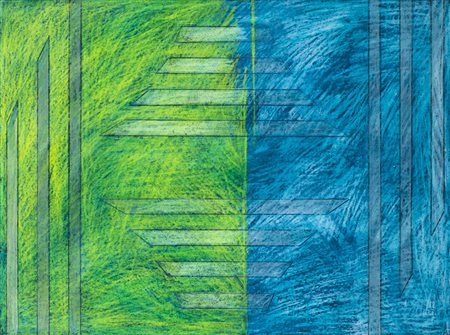 Carlo Battaglia 1933 - 2005 Disegno-28/11/1967 - 1967 tecnica Pastelli a cera...