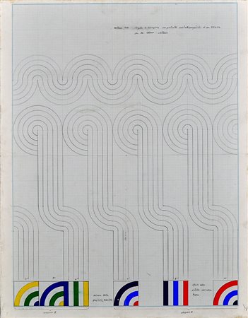 LUCIO DEL PEZZO Progetto per la Cedit Milano Tecnica mista su carta...