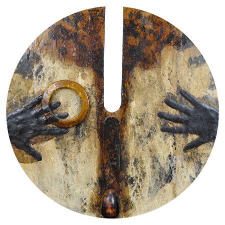 BRUNO CECCOBELLI Lascia correre Oggetti e tecnica mista su legno Anno 1989...