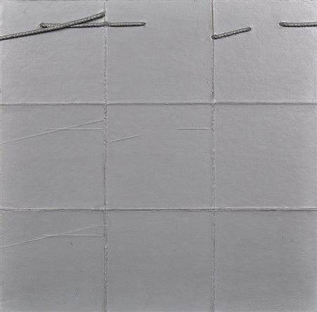 GIOVANNI CAMPUS Progetto Cartone, corda e acrilico su tavola Anno 1980 Dim....