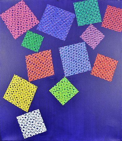 PIERO DORAZIO Coup de dees II Olio su tela Anno 1999 Dim. 70x60 Al verso...