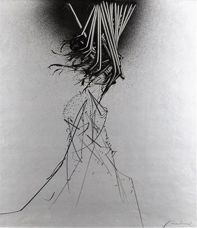 EMILIO SCANAVINO Senza titolo Tecnica mista su cartoncino Dim. 50x45 Firmato...