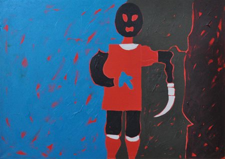 TANO FESTA Senza titolo Acrilico su tela Seconda metà anni 80 Dim. 70x100...