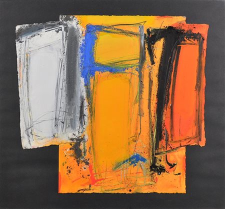 Senza titolo Olio e tecnica mista su carta Dim. 35x38