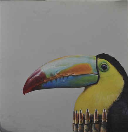 PEP MARCHEGIANI Senza titolo Stampa quadricromica su acciaio mirror Anno 2017...