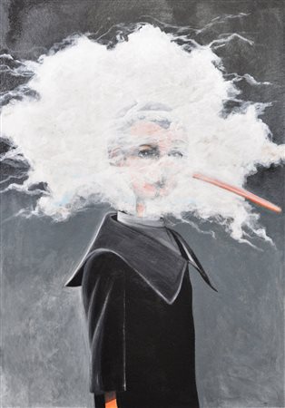 ANGELO BARILE Pinocchio Olio su tavola Anno 2018 Dim. 100x70 Autentica su...