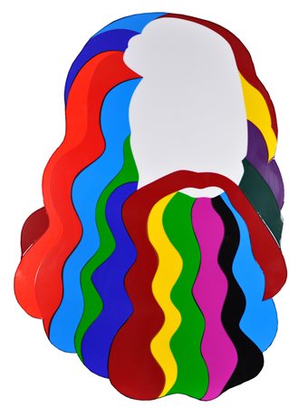 MARCO LODOLA Leo Scultura luminosa plexiglass e neon Anni 2000 Dim.120x80X15...