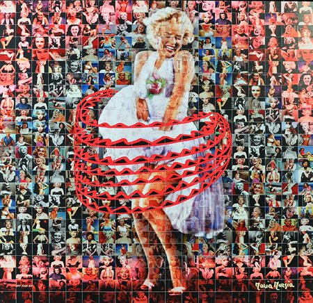 MARIA MURGIA Omaggio a Marilyn Monroe Fotomosaico digitale Anno 2018 Dim....
