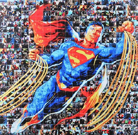 MARIA MURGIA Serie supereroi: Superman Fotomosaico digitale Anno 2018 Dim....