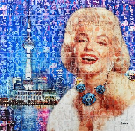 MARIA MURGIA Marilyn a Shanghai Fotomosaico digitale Anno 2018 Dim. 50x50...