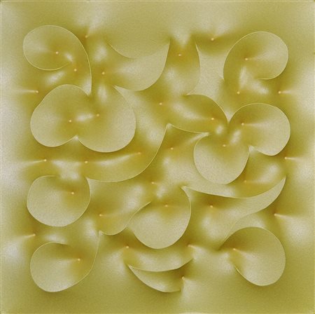 GIUSEPPE AMADIO Biocu Acrilico su tela estroflessa Anni 2000 Dim. 60X60 Opera...