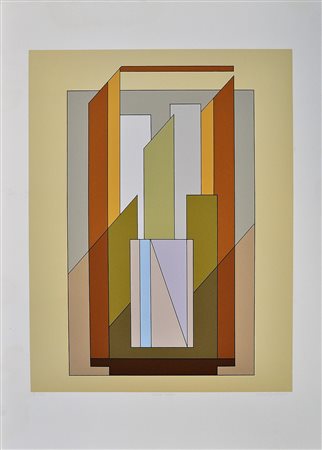 CARLA BADIALI Composizione 43 Serigrafia Anno 1943-1985 Dim. 70x50 Opera...