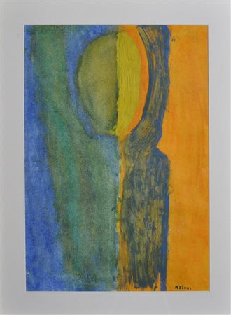 GINO MELONI Senza titolo Acquerello su carta Dim. 46,5x32 Firmato in basso a dx